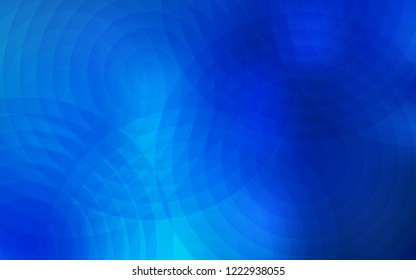 Light BLUE vector texture with disks. Blurred decorative design in abstract style with bubbles. Pattern can be used for beautiful websites.