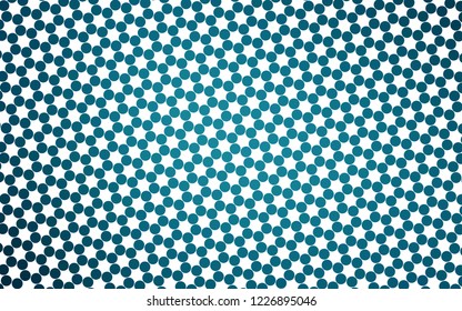 Light BLUE vector texture with disks. Blurred bubbles on abstract background with colorful gradient. Design for business adverts.