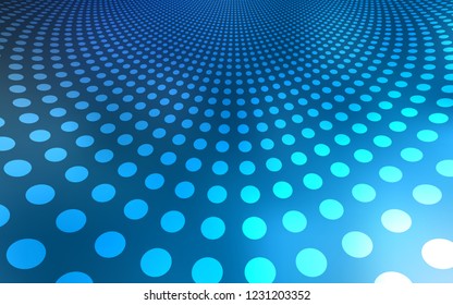 Light BLUE vector texture with disks. Blurred bubbles on abstract background with colorful gradient. Pattern can be used for ads, leaflets.