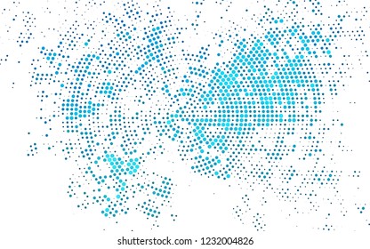 Light BLUE vector texture with disks. Modern abstract illustration with colorful water drops. Pattern for ads, leaflets.