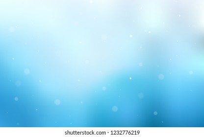 Light BLUE vector texture with disks. Modern abstract illustration with colorful water drops. Pattern can be used as texture of wallpapers.