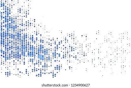 Light BLUE vector texture with disks. Modern abstract illustration with colorful water drops. Pattern for ads, leaflets.