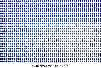 Light BLUE vector texture with disks. Abstract illustration with colored bubbles in nature style. Template for your brand book.