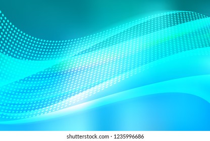 Light BLUE vector texture with disks, lines. Modern abstract colorful illustration with spheres and lines. Template for business cards, websites.