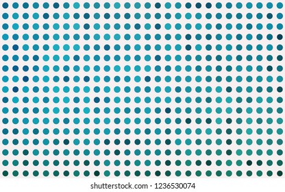 Light BLUE vector texture with disks. Glitter abstract illustration with blurred drops of rain. Pattern of water, rain drops.