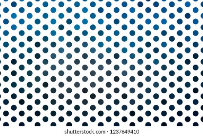 Light BLUE vector texture with disks. Illustration with set of shining colorful abstract circles. Design for business adverts.