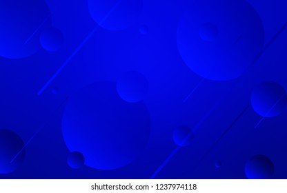 Light BLUE vector texture with disks. Blurred decorative design in abstract style with bubbles. Pattern can be used for beautiful websites.