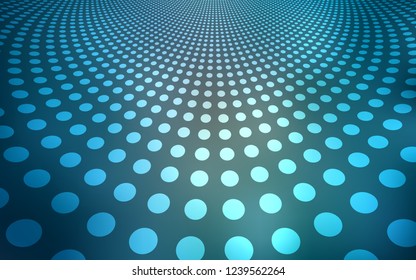 Light BLUE vector texture with disks. Glitter abstract illustration with blurred drops of rain. Pattern can be used as texture of wallpapers.