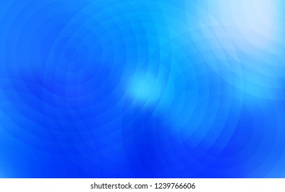 Light BLUE vector texture with disks. Blurred bubbles on abstract background with colorful gradient. Pattern can be used for beautiful websites.