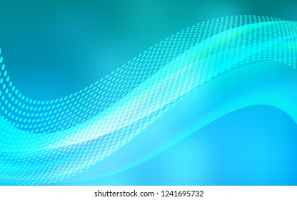 Light BLUE vector texture with disks, lines. Decorative design in abstract style with triangle structure. Pattern for textures of wallpapers.