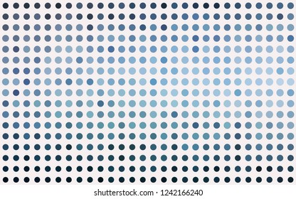 Light BLUE vector texture with disks. Abstract illustration with colored bubbles in nature style. Template for your brand book.