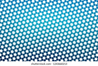 Light BLUE vector texture with disks. Blurred decorative design in abstract style with bubbles. Design for posters, banners.