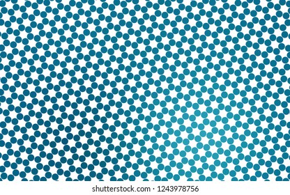Light BLUE vector texture with disks. Beautiful colored illustration with blurred circles in nature style. Design for business adverts.