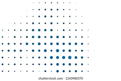 Light BLUE vector texture with disks. Glitter abstract illustration with blurred drops of rain. Pattern for ads, booklets.