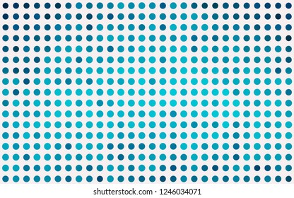 Light BLUE vector texture with disks. Blurred bubbles on abstract background with colorful gradient. Pattern for ads, booklets.