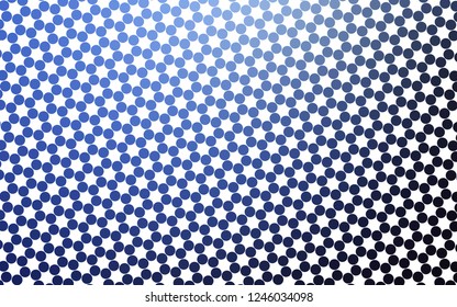 Light BLUE vector texture with disks. Beautiful colored illustration with blurred circles in nature style. Design for business adverts.