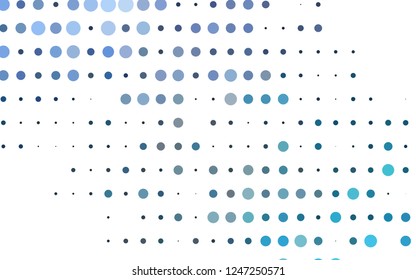 Light BLUE vector texture with disks. Modern abstract illustration with colorful water drops. Pattern for ads, booklets.