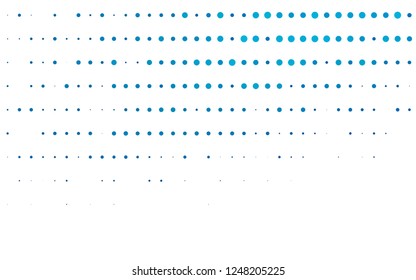 Light BLUE vector texture with disks. Blurred bubbles on abstract background with colorful gradient. Template for your brand book.