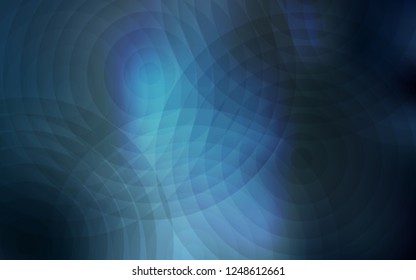 Light BLUE vector texture with disks. Illustration with set of shining colorful abstract circles. Pattern can be used for futuristic ad, booklets.