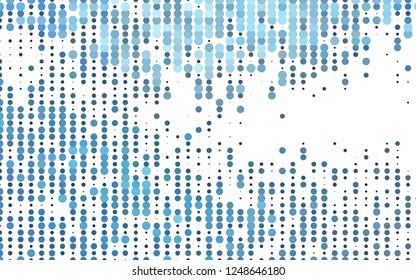 Light BLUE vector texture with disks. Illustration with set of shining colorful abstract circles. Pattern for ads, booklets.