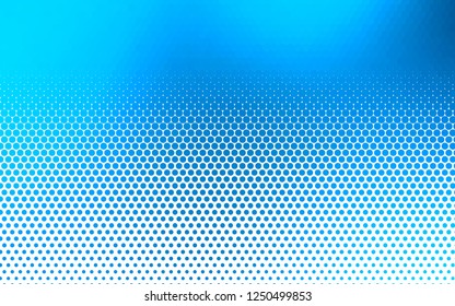 Light BLUE vector texture with disks. Blurred bubbles on abstract background with colorful gradient. Design for business adverts.
