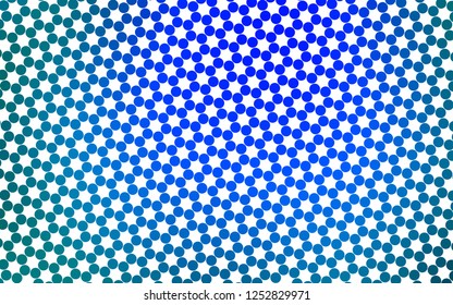 Light BLUE vector texture with disks. Illustration with set of shining colorful abstract circles. Pattern for ads, leaflets.