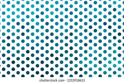 Light BLUE vector texture with disks. Abstract illustration with colored bubbles in nature style. Design for posters, banners.
