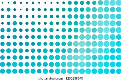 Light BLUE vector texture with disks. Blurred decorative design in abstract style with bubbles. Pattern for ads, leaflets.