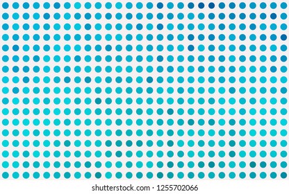 Light BLUE vector texture with disks. Illustration with set of shining colorful abstract circles. Pattern for ads, booklets.