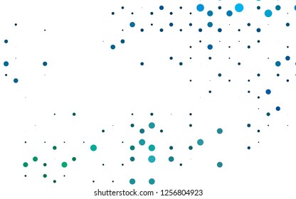Light BLUE vector texture with disks. Modern abstract illustration with colorful water drops. Pattern for ads, leaflets.