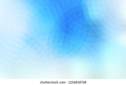 Light BLUE vector texture with disks. Modern abstract illustration with colorful water drops. Pattern can be used as texture of wallpapers.