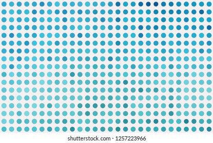 Light BLUE vector texture with disks. Glitter abstract illustration with blurred drops of rain. Design for posters, banners.
