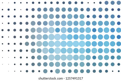Light BLUE vector texture with disks. Glitter abstract illustration with blurred drops of rain. Pattern for ads, leaflets.