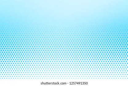 Light BLUE vector texture with disks. Blurred bubbles on abstract background with colorful gradient. Design for posters, banners.