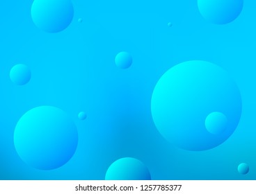 Light BLUE vector texture with disks. Abstract illustration with colored bubbles in nature style. The pattern can be used for beautiful websites.