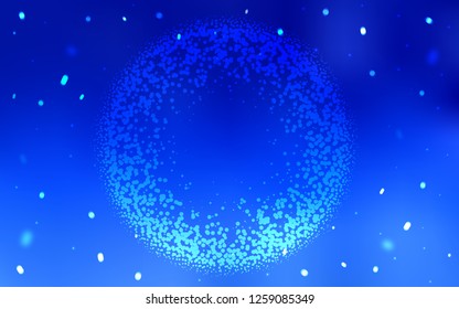 Light BLUE vector texture with disks. Beautiful colored illustration with blurred circles in nature style. Pattern for beautiful websites.