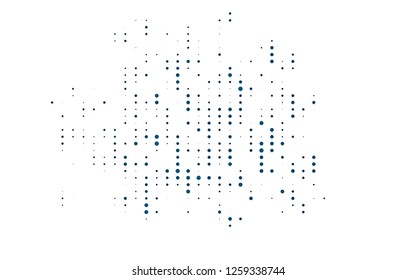 Light BLUE vector texture with disks. Abstract illustration with colored bubbles in nature style. Design for posters, banners.