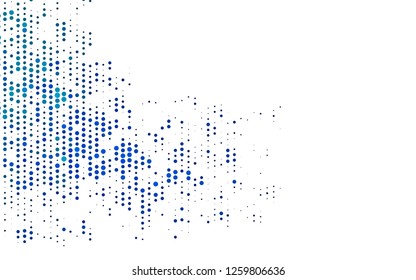 Light BLUE vector texture with disks. Illustration with set of shining colorful abstract circles. Design for posters, banners.