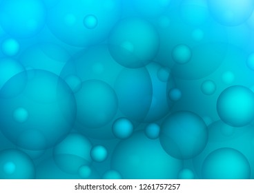 Light BLUE vector texture with disks. Modern abstract illustration with colorful water drops. The pattern can be used for beautiful websites.