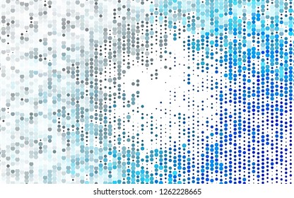 Light BLUE vector texture with disks. Modern abstract illustration with colorful water drops. Design for business adverts.