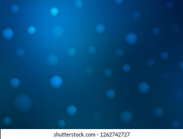 Light BLUE vector texture with disks. Modern abstract illustration with colorful water drops. Completely new template for your brand book.