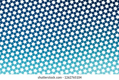 Light BLUE vector texture with disks. Beautiful colored illustration with blurred circles in nature style. Design for business adverts.