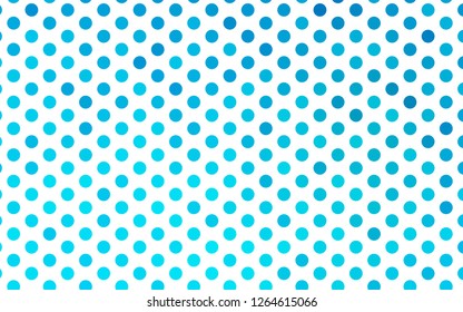 Light BLUE vector texture with disks. Blurred decorative design in abstract style with bubbles. Design for business adverts.
