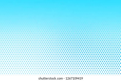 Light BLUE vector texture with disks. Blurred bubbles on abstract background with colorful gradient. Design for business adverts.