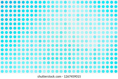 Light BLUE vector texture with disks. Glitter abstract illustration with blurred drops of rain. Design for business adverts.