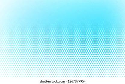Light BLUE vector texture with disks. Beautiful colored illustration with blurred circles in nature style. Pattern of water, rain drops.