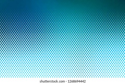 Light BLUE vector texture with disks. Illustration with set of shining colorful abstract circles. Pattern for beautiful websites.