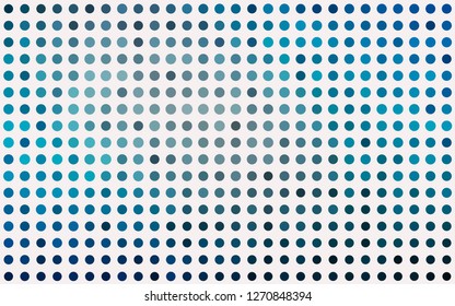 Light BLUE vector texture with disks. Abstract illustration with colored bubbles in nature style. Pattern for ads, leaflets.