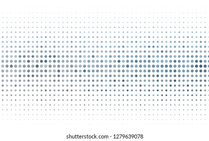 Light BLUE vector texture with disks. Blurred bubbles on abstract background with colorful gradient. Design for business adverts.