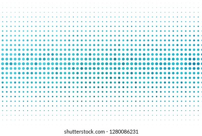 Light BLUE vector texture with disks. Blurred bubbles on abstract background with colorful gradient. Template for your brand book.